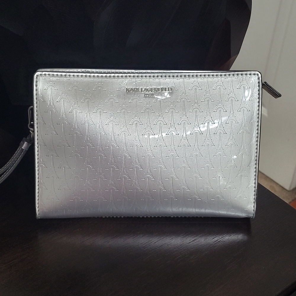 Karl Lagerfeld metalic purse